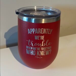 Red Insulated Tumbler with Lid